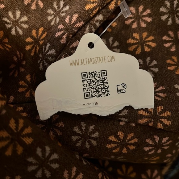 NWT! Altar’d State Brown Blazer with Retro Print - Picture 3 of 3